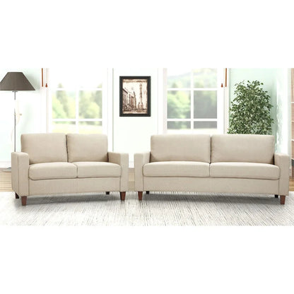 Transitional Upholstered 2 Peice Living Room Sofa Set