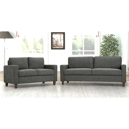Transitional Upholstered 2 Peice Living Room Sofa Set