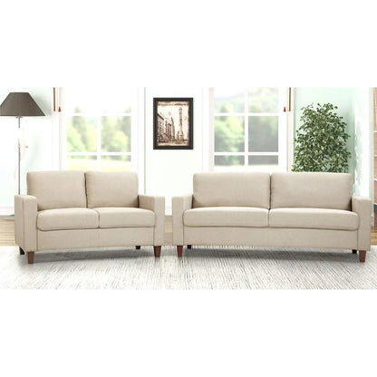 Transitional Upholstered 2 Peice Living Room Sofa Set