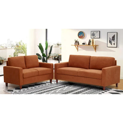 Transitional Upholstered 2 Peice Living Room Sofa Set