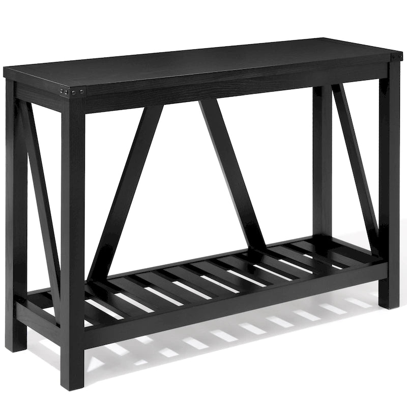 VredHom A-frame Console Table with Display Shelf