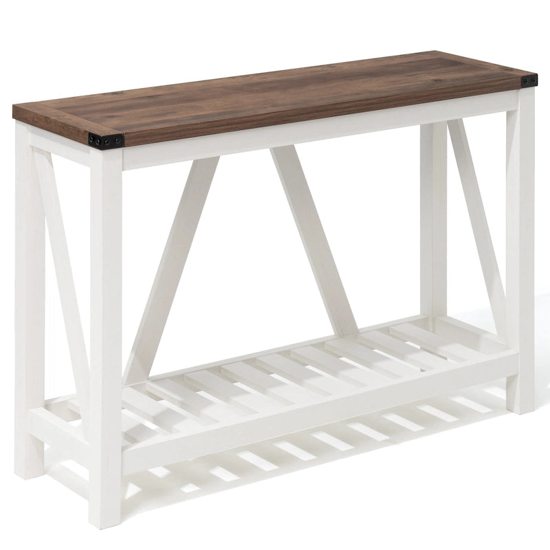 VredHom A-frame Console Table with Display Shelf