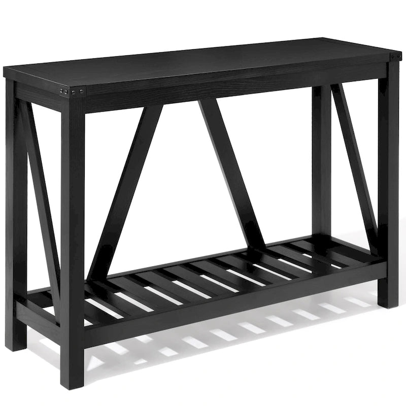 VredHom A-frame Console Table with Display Shelf
