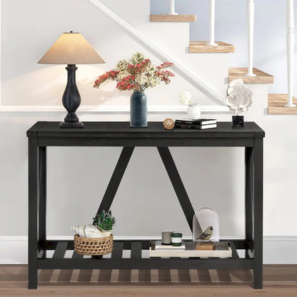 VredHom A-frame Console Table with Display Shelf