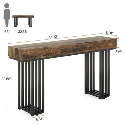 55-inch Console Sofa Hall Table for Entryway
