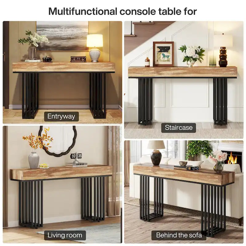 55-inch Console Sofa Hall Table for Entryway
