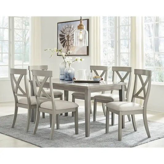 Signature Design by Ashley Parellen Gray 7-Piece Dining Package