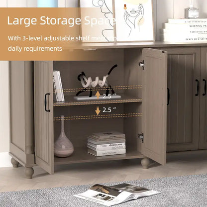 Sideboard Kitchen Buffet Coffee Bar Cabinet Accent Storage Cabinet Server Table