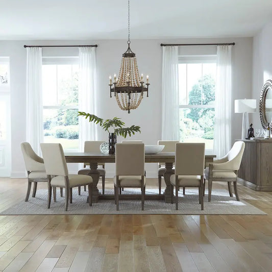 Westfield Havana Brown 9 Piece Trestle Table Set