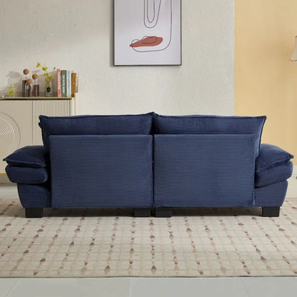 Corduroy Upholstered Deep Seat Sofa