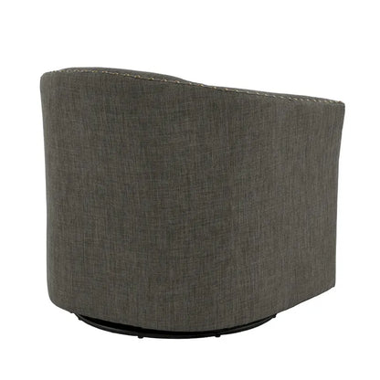 Nailhead Trim Upholstered Swivel Accent Chairs Set of 2